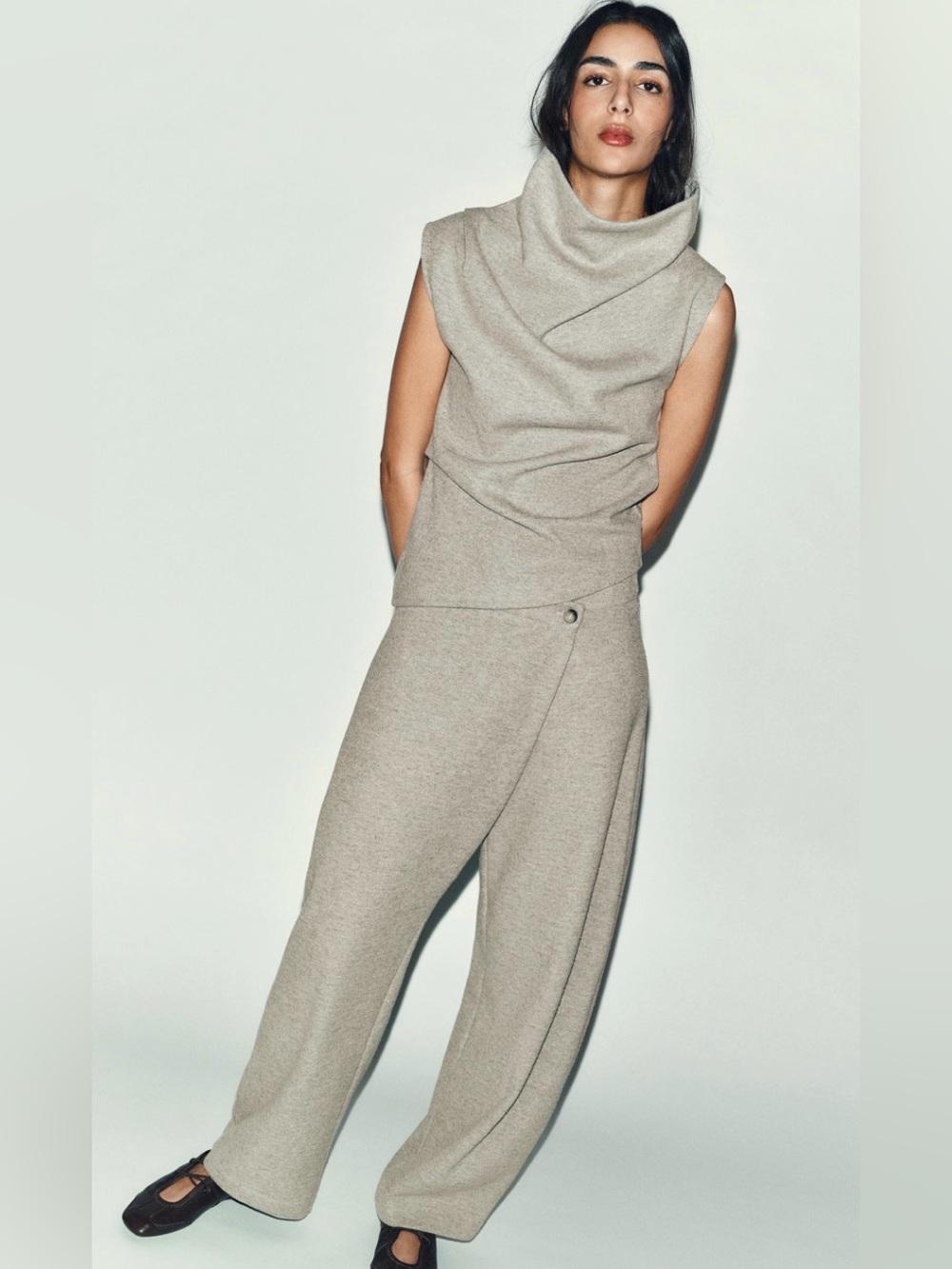 NWOT Zara Grey Set